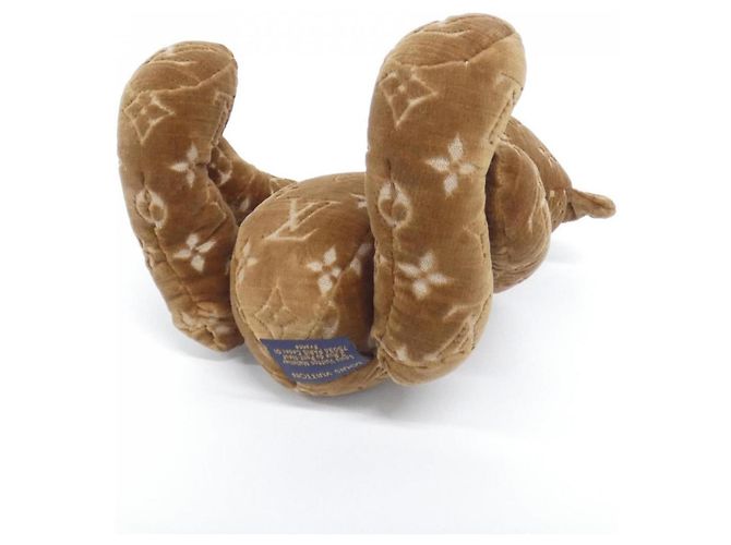 Orsetto di peluche Monogram Louis Vuitton Marrone - vista 4
