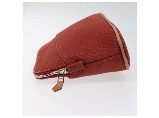 Bolso Bolide de Lona Hermès Roja - vista 4