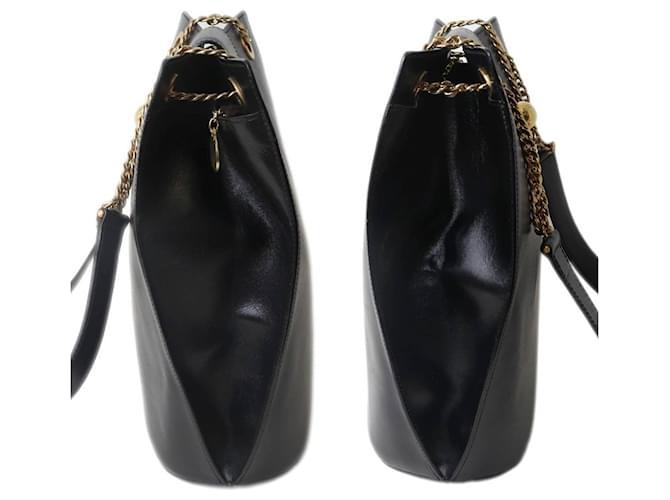 Céline Borsa a Spalla Celine Circle Chain Nero - vista 4
