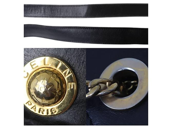 Céline Borsa a Spalla Celine Circle Chain Nero - vista 7