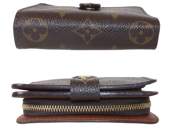 Louis Vuitton Monogram Compact Zip Bi-Fold Geldbörse Monogramm - Ansicht 4