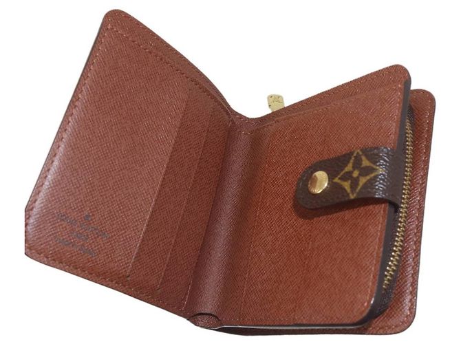 Louis Vuitton Monogram Compact Zip Bi-Fold Geldbörse Monogramm - Ansicht 8