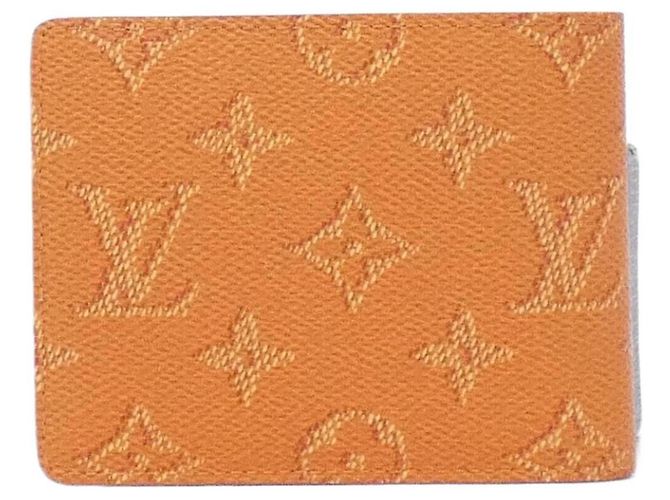 Slender Louis Vuitton Monogram Heritage Long Bill Wallet Caramel - view 2