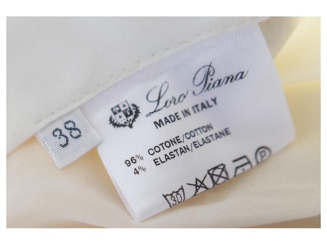 Pantalones de algodón crema Derk Symphony de Loro Piana - vista 6