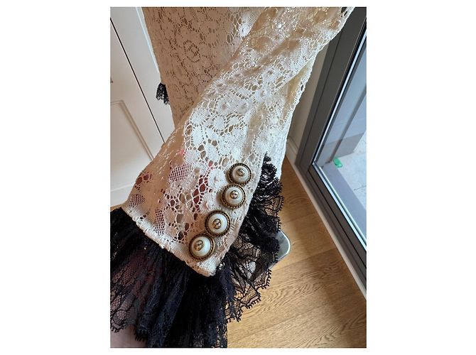 Vestido Gucci Blanco de Algodón - vista 4