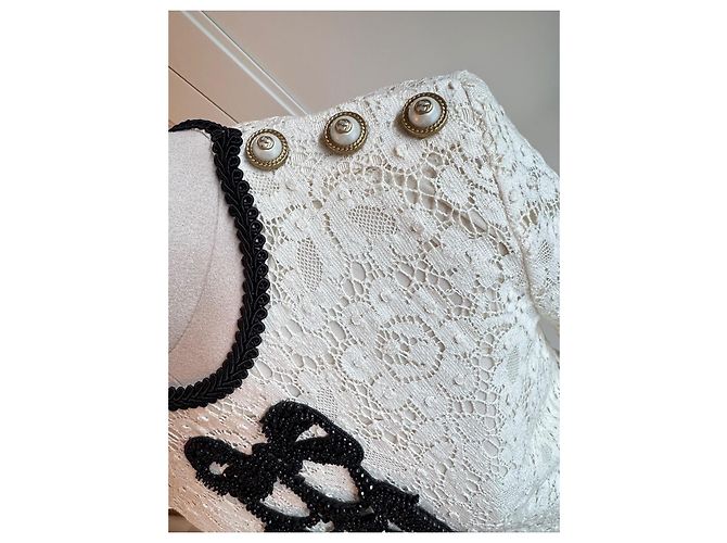 Vestido Gucci Blanco de Algodón - vista 5