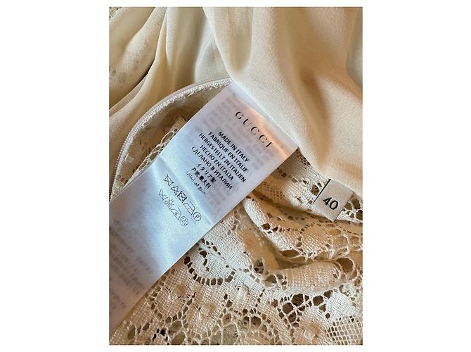 Vestido Gucci Blanco de Algodón - vista 6