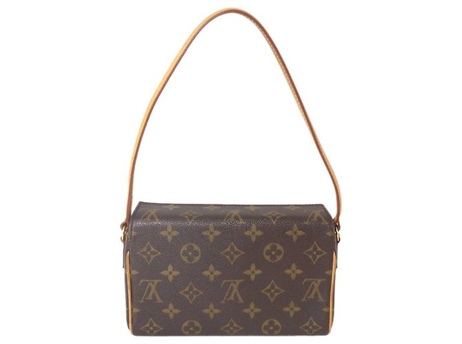 Borsa Louis Vuitton Recital in Monogramma Marrone - vista 3