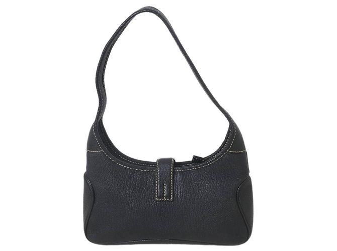 Borsa a spalla in pelle nera Salvatore Ferragamo Nero - vista 3