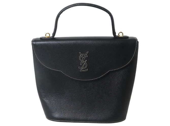 Borsa in pelle nera Yves Saint Laurent Nero - vista 2