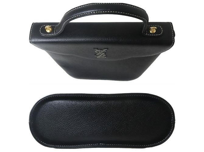 Borsa in pelle nera Yves Saint Laurent Nero - vista 5