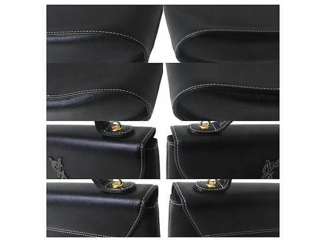Borsa in pelle nera Yves Saint Laurent Nero - vista 6