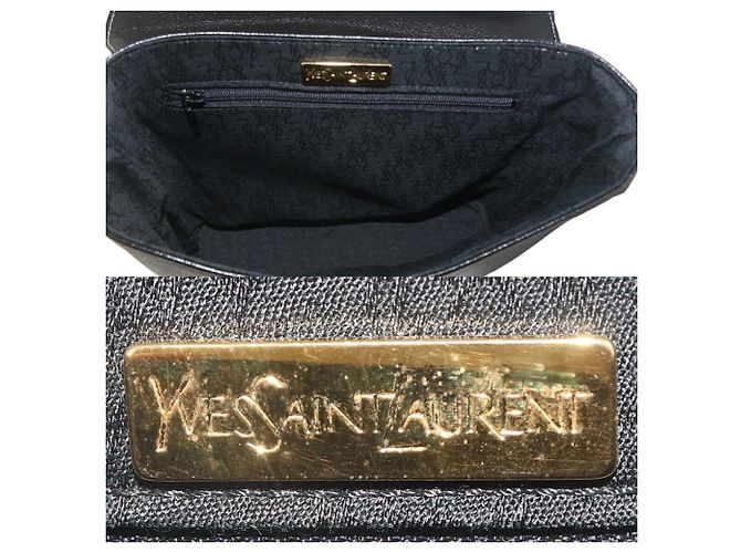 Borsa in pelle nera Yves Saint Laurent Nero - vista 8