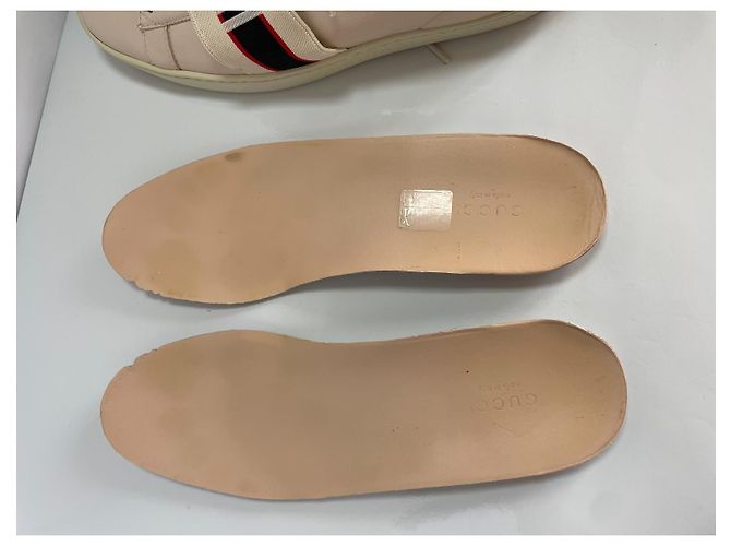 Gucci Ledersneaker Beige - Ansicht 10