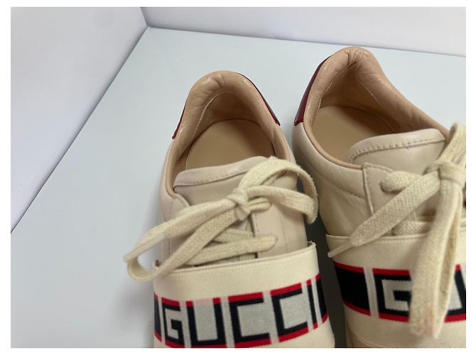 Gucci Ledersneaker Beige - Ansicht 4