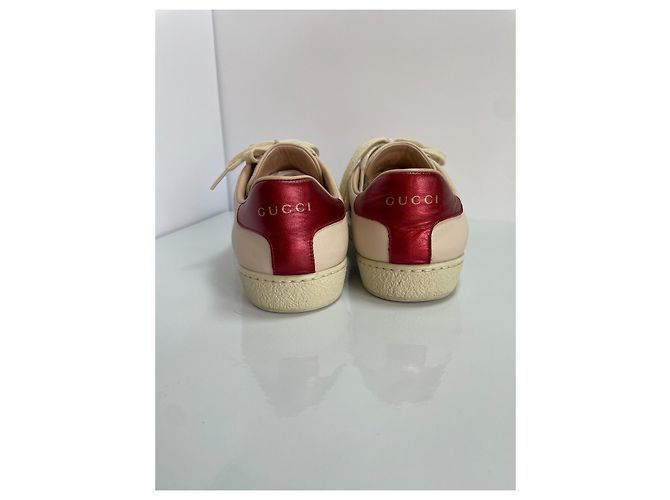 Gucci Ledersneaker Beige - Ansicht 5