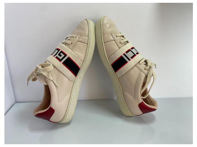 Gucci Ledersneaker Beige - Ansicht 6