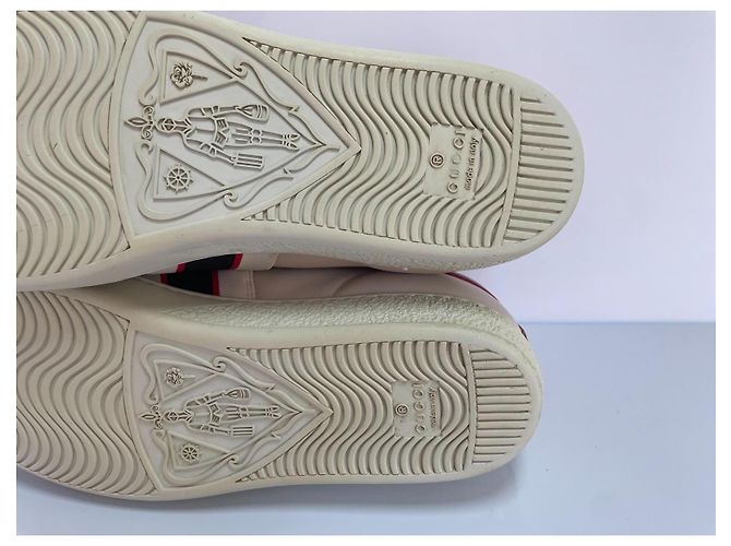 Gucci Ledersneaker Beige - Ansicht 8