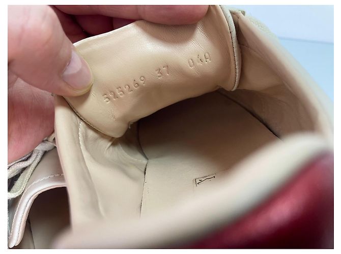 Gucci Ledersneaker Beige - Ansicht 9