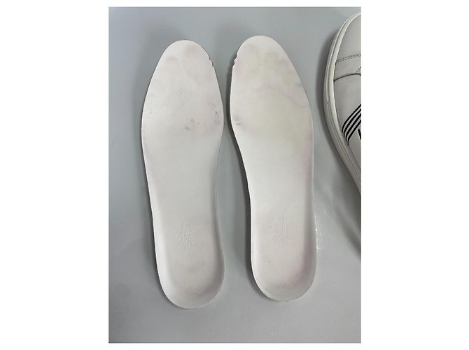 Zapatillas Hermès de cuero blancas Blanco - vista 13