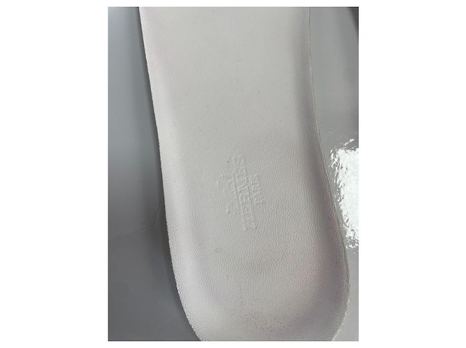 Zapatillas Hermès de cuero blancas Blanco - vista 14