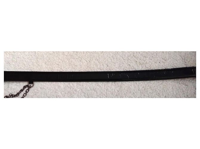 Gucci Tom Ford Gürtel aus Lackleder Schwarz 85cm - Ansicht 10