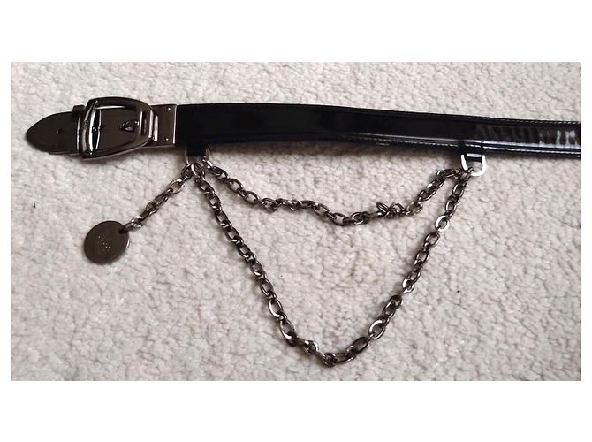 Gucci Tom Ford Gürtel aus Lackleder Schwarz 85cm - Ansicht 11