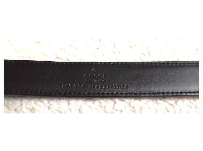 Gucci Tom Ford Gürtel aus Lackleder Schwarz 85cm - Ansicht 7
