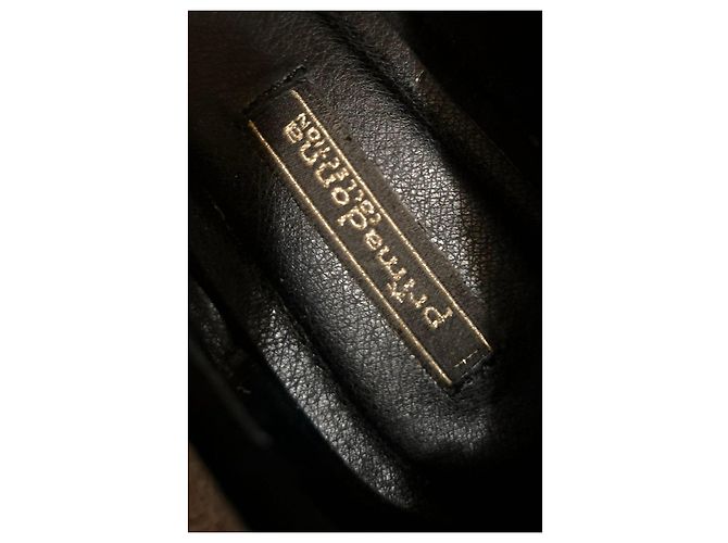 Autre Marque Schwarze Pumps mit goldenem Absatz - Ansicht 11