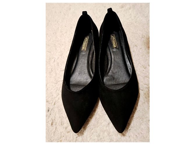 Autre Marque Schwarze Pumps mit goldenem Absatz - Ansicht 2