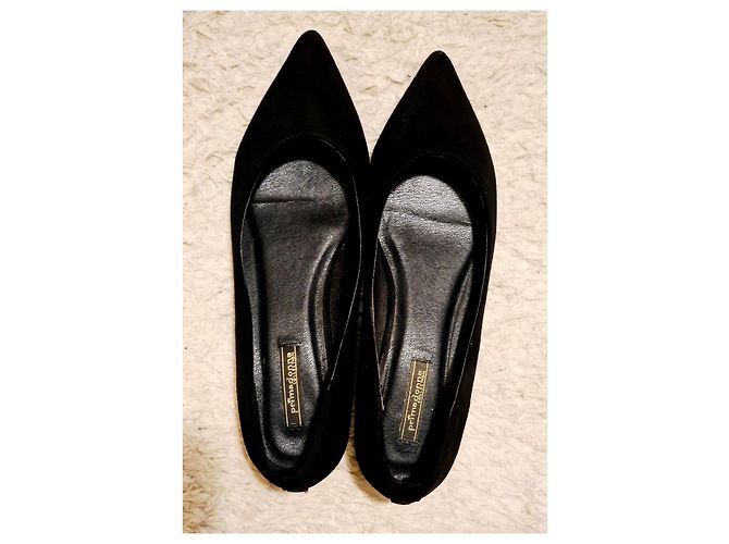 Autre Marque Schwarze Pumps mit goldenem Absatz - Ansicht 7
