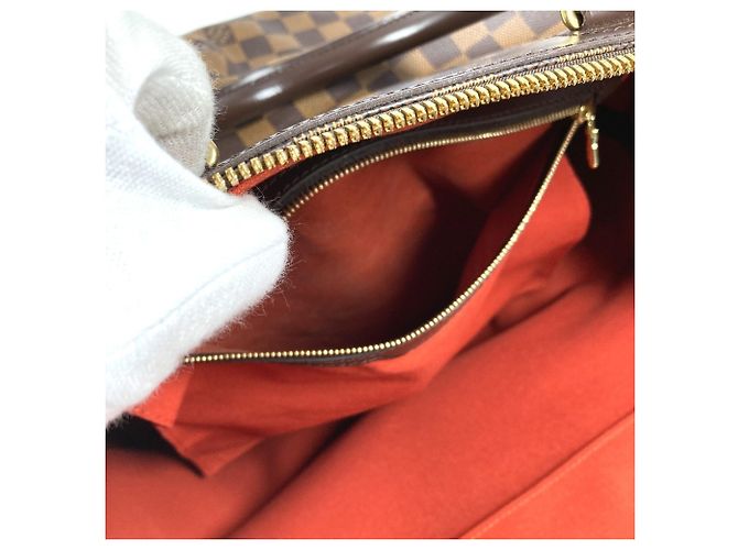 Borsa Boston Damier Greenwich PM Louis Vuitton Marrone Damier ebene - vista 12