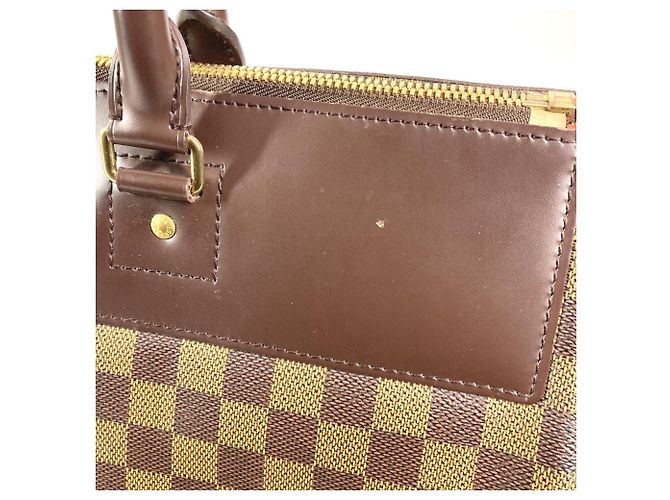 Borsa Boston Damier Greenwich PM Louis Vuitton Marrone Damier ebene - vista 14