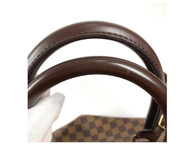 Borsa Boston Damier Greenwich PM Louis Vuitton Marrone Damier ebene - vista 16