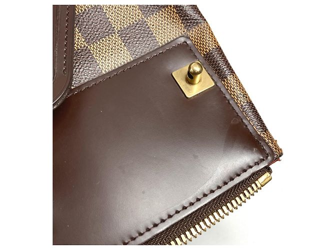 Borsa Boston Damier Greenwich PM Louis Vuitton Marrone Damier ebene - vista 17