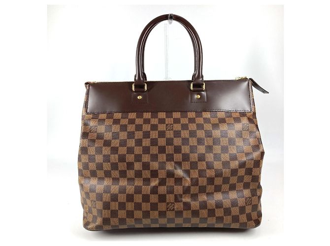 Borsa Boston Damier Greenwich PM Louis Vuitton Marrone Damier ebene - vista 3