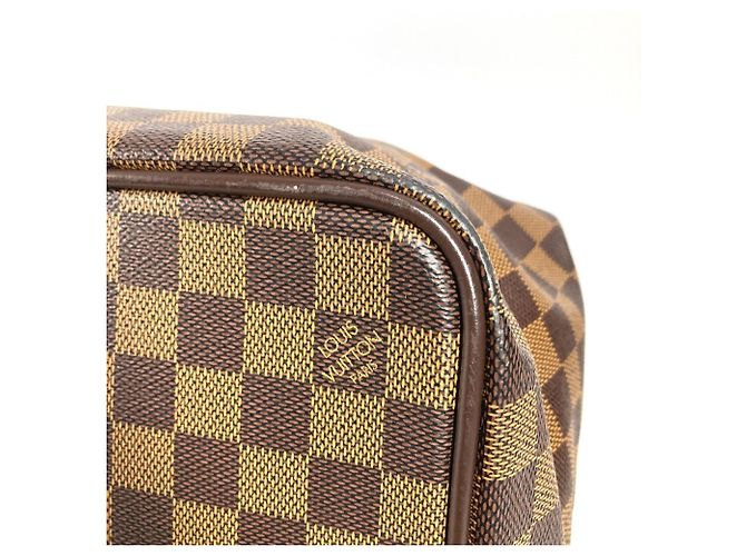 Borsa Boston Damier Greenwich PM Louis Vuitton Marrone Damier ebene - vista 7
