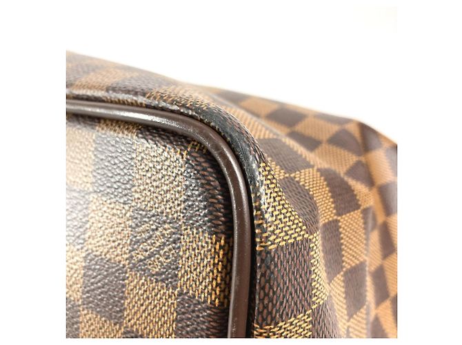 Borsa Boston Damier Greenwich PM Louis Vuitton Marrone Damier ebene - vista 9