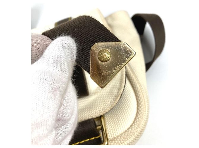 Borsa Messenger PM Antigua Buzas Louis Vuitton Bianco Crudo - vista 14