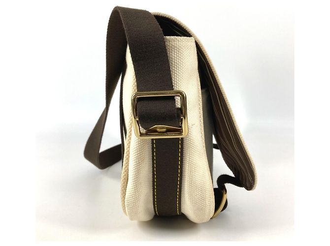 Borsa Messenger PM Antigua Buzas Louis Vuitton Bianco Crudo - vista 3