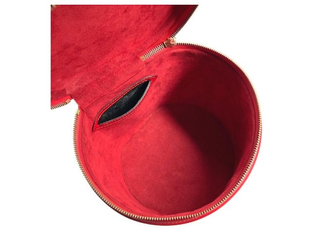 Borsa Vanity Cannes Epi M48037 di Louis Vuitton Rosso - vista 11