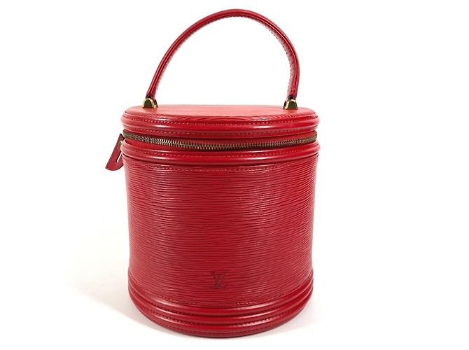 Borsa Vanity Cannes Epi M48037 di Louis Vuitton Rosso - vista 2