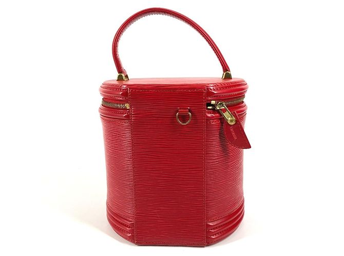Borsa Vanity Cannes Epi M48037 di Louis Vuitton Rosso - vista 3