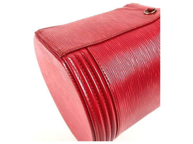 Borsa Vanity Cannes Epi M48037 di Louis Vuitton Rosso - vista 7
