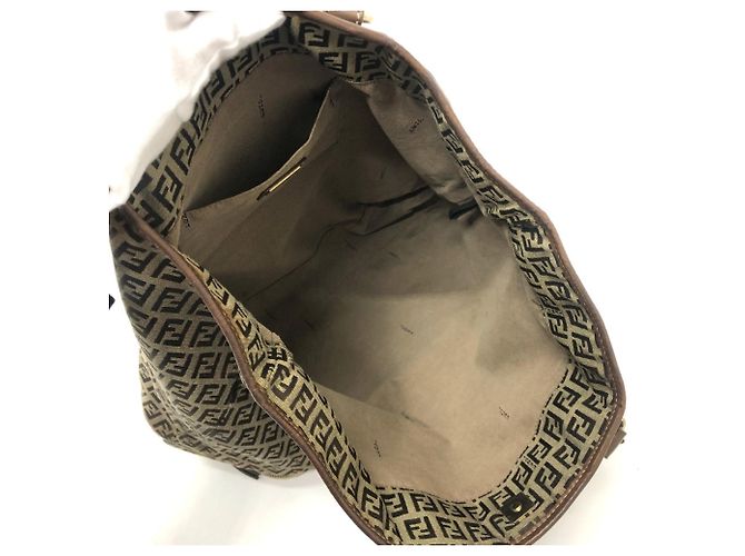 Fendi Zucchino Tote Bag Beige - Ansicht 11