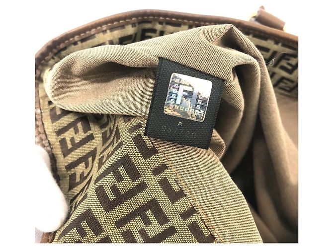 Fendi Zucchino Tote Bag Beige - Ansicht 13