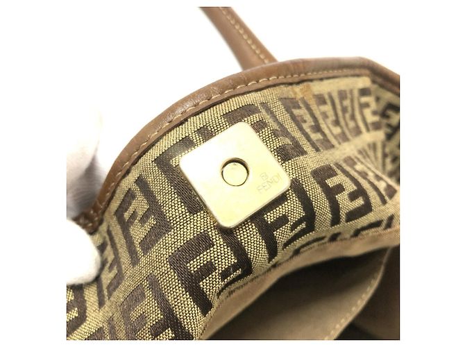 Fendi Zucchino Tote Bag Beige - Ansicht 17