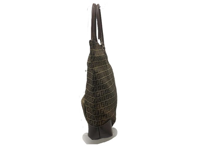 Fendi Zucchino Tote Bag Beige - Ansicht 5