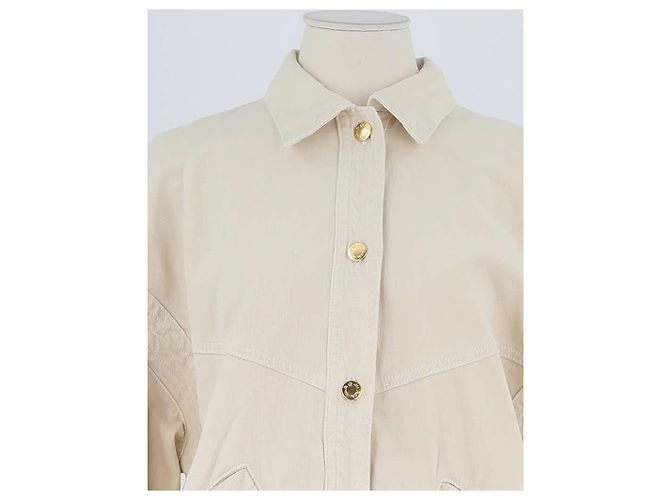 Des Petits Hauts Giacca in Cotone Beige - vista 2