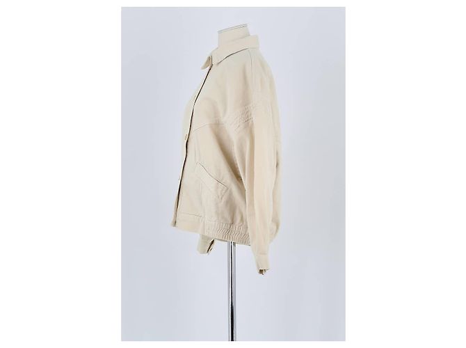 Des Petits Hauts Giacca in Cotone Beige - vista 5